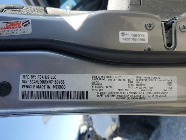 3C4NJDBBXNT180106 Jeep Compass Latitude