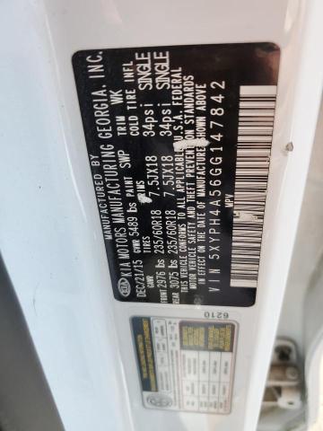 5XYPH4A56GG147842 KIA SORENTO EX