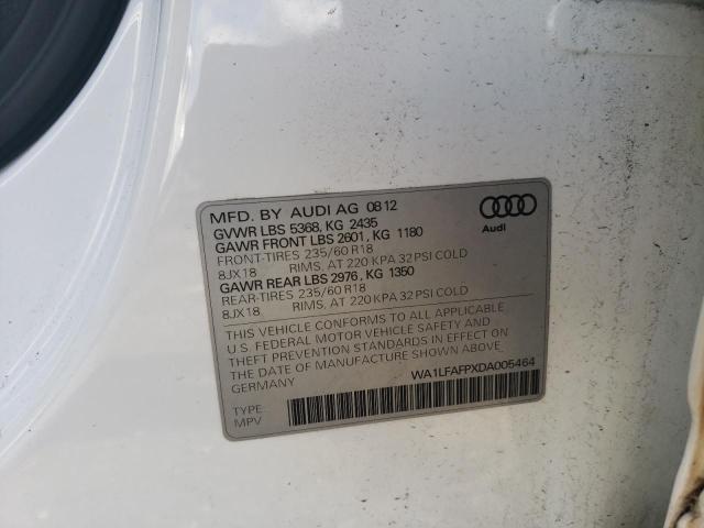 WA1LFAFPXDA005464 2013 AUDI Q5, photo no. 12