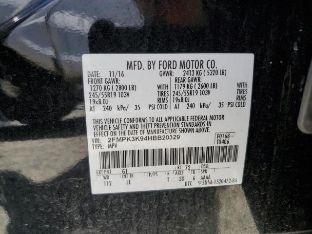 2FMPK3K94HBB20329 Ford Edge Titanium