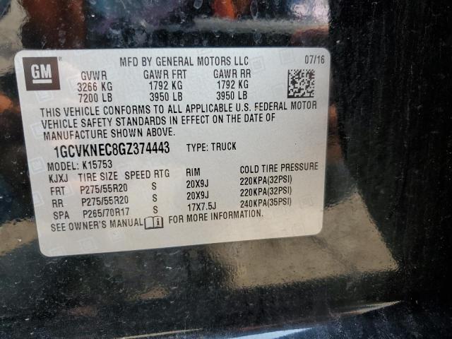 2016 CHEVROLET 1500 SILVE - 1GCVKNEC8GZ374443