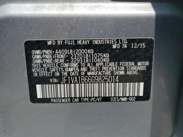 JF1VA1B66G9825014 Subaru WRX
