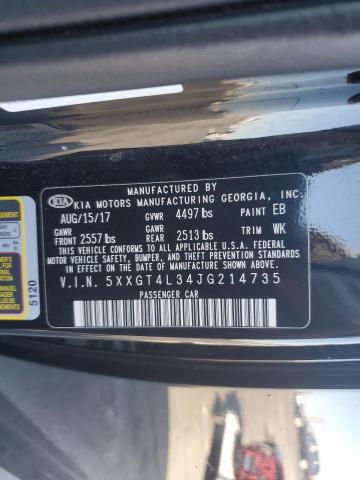 5XXGT4L34JG214735 KIA Optima Lx