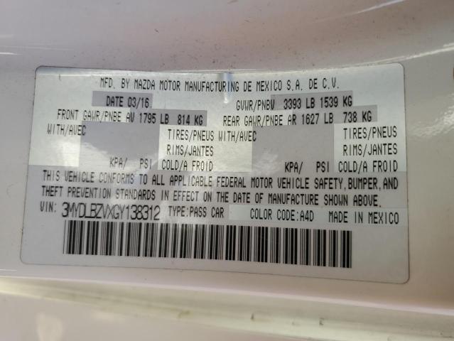 3MYDLBZVXGY138312 Toyota SCION IA