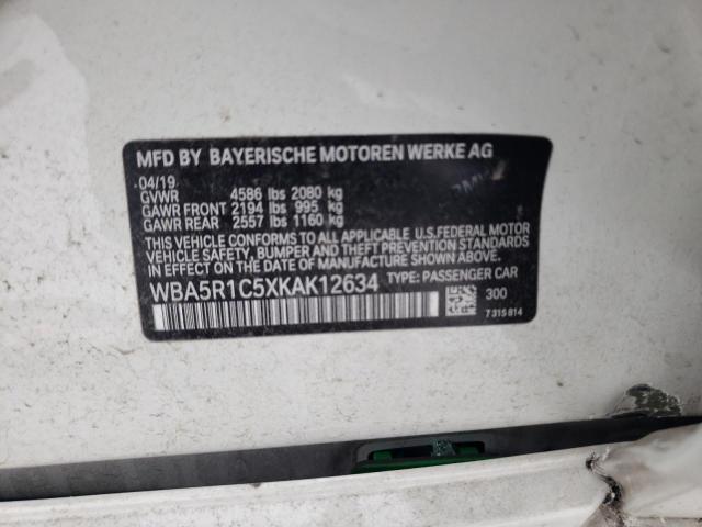 WBA5R1C5XKAK12634 BMW 330I