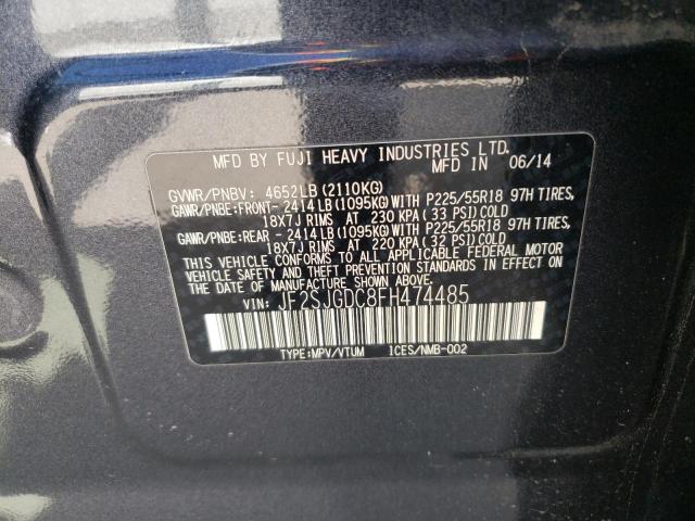 JF2SJGDC8FH474485 Subaru Forester 2.0xt Premium