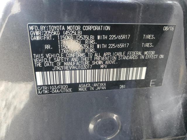 2017 TOYOTA RAV4 LE - JTMZFREV9HJ103017