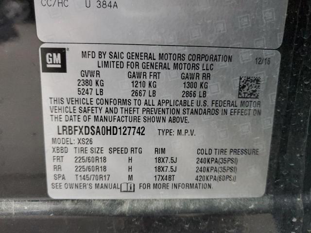 LRBFXDSA0HD127742 Buick Envision Essence