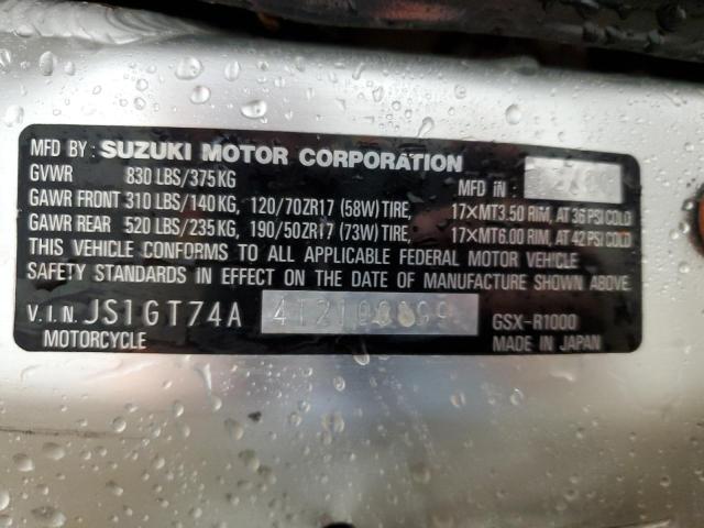 2001 SUZUKI ZR1800 JS1GT74A412100099