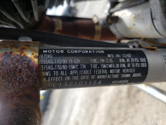 2003 SUZUKI VS1400 GLP JS1VX51L132101154