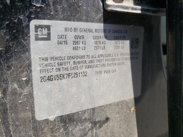 2G4GV5EK7F9251132 Buick Regal
