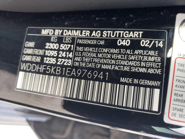 WDDHF5KB1EA976941 2014 MERCEDES-BENZ E-CLASS, photo no. 12