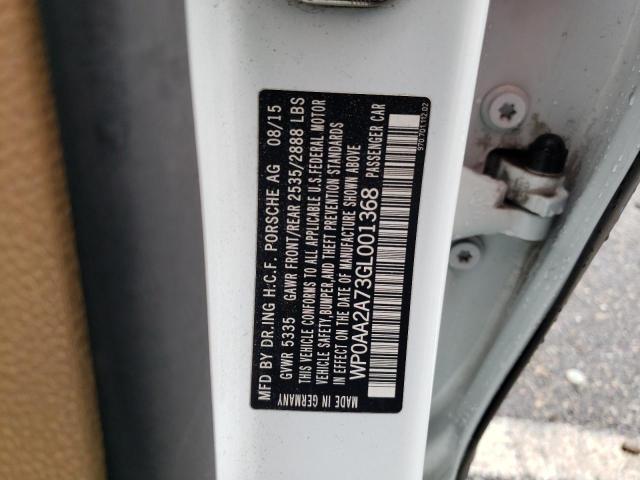2016 PORSCHE PANAMERA 2 - WP0AA2A73GL001368