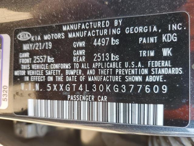 5XXGT4L30KG377609 KIA Optima Lx