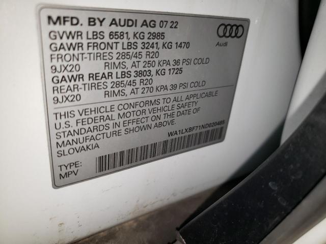 WA1LXBF71ND020485 2022 AUDI Q7, photo no. 13