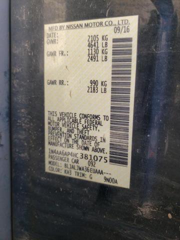 1N4AA6AP4HC381075 Nissan Maxima 3.5s