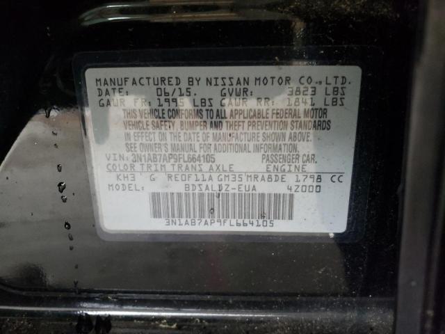 3N1AB7AP9FL664105 Nissan SENTRA S