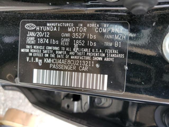 2012 Hyundai Accent Gls VIN: KMHCU4AE8CU213211 Lot: 54779663