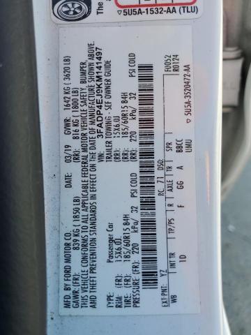 3FADP4EJ9KM141497 Ford FIESTA SE
