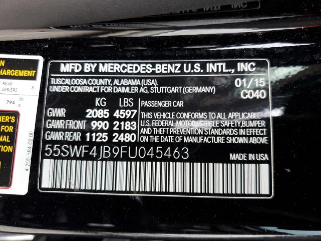 55SWF4JB9FU045463 Mercedes-Benz C 300