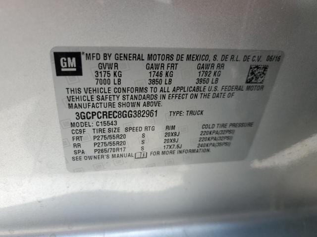 2016 CHEVROLET SLVRD 1500 3GCPCREC8GG382961