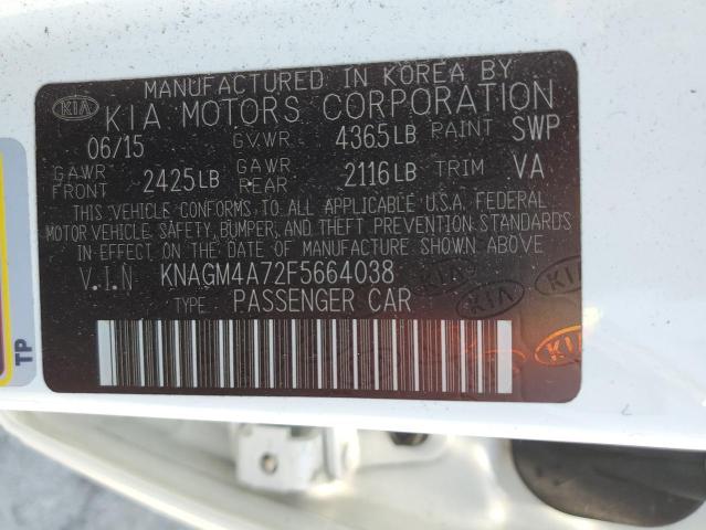 KNAGM4A72F5664038 KIA Optima Lx