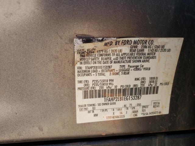 1FAHP2E81EG153287 Ford TAURUS SEL