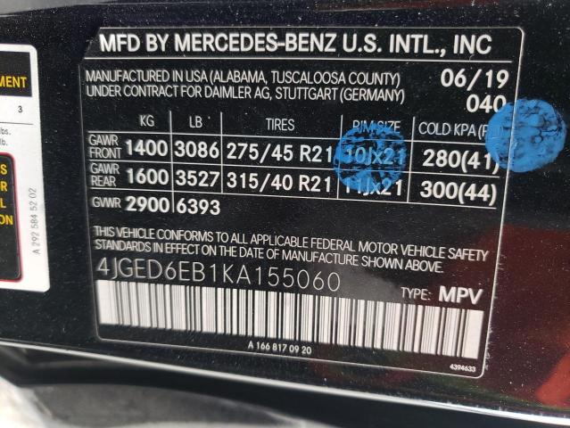 4JGED6EB1KA155060 Mercedes-Benz Gle Coupe 43 Amg