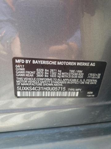 5UXKS4C31H0U05715 BMW X5 Xdrive35d