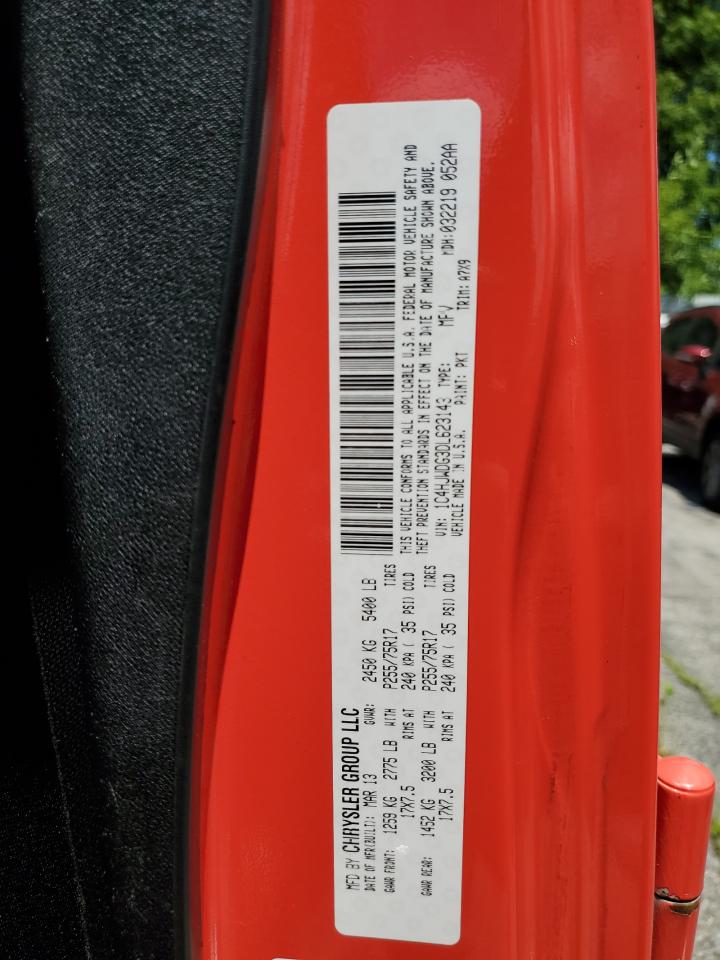 1C4HJWDG3DL623143 2013 Jeep Wrangler Unlimited Sport