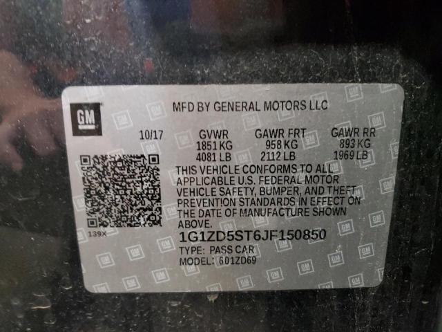 2018 CHEVROLET MALIBU LT - 1G1ZD5ST6JF150850