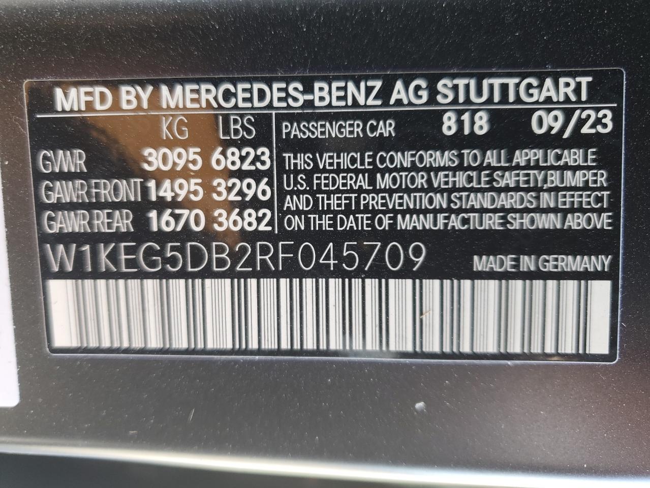 W1KEG5DB2RF045709 2024 Mercedes-Benz Eqe Sedan Amg Eqe 4Matic+