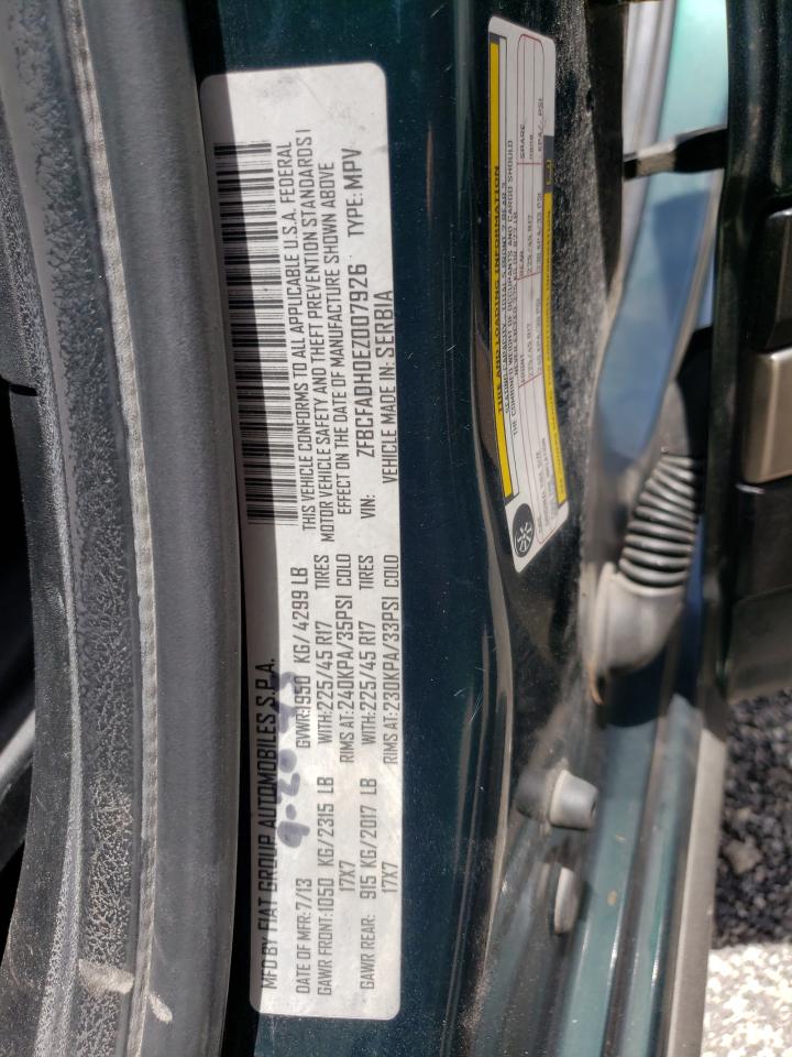 ZFBCFADH0EZ007926 2014 Fiat 500L Trekking