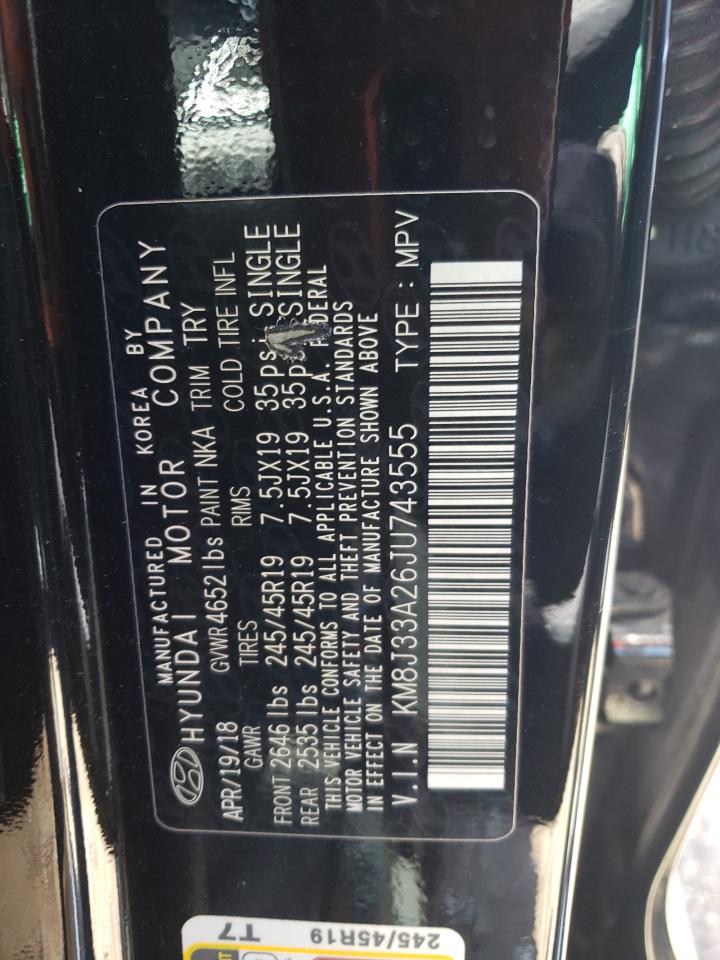 KM8J33A26JU743555 2018 Hyundai Tucson Value