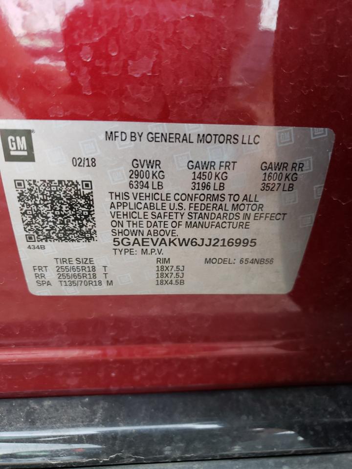 5GAEVAKW6JJ216995 2018 Buick Enclave Essence