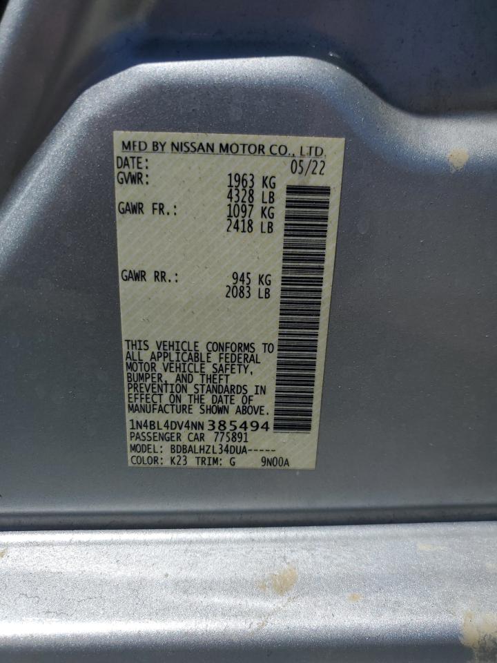 1N4BL4DV4NN385494 NISSAN ALTIMA 2022