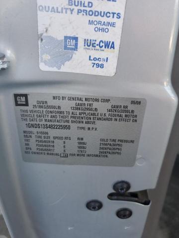 2008 Chevrolet Trailblazer Ls VIN: 1GNDS13S482225950 Lot: 59961294