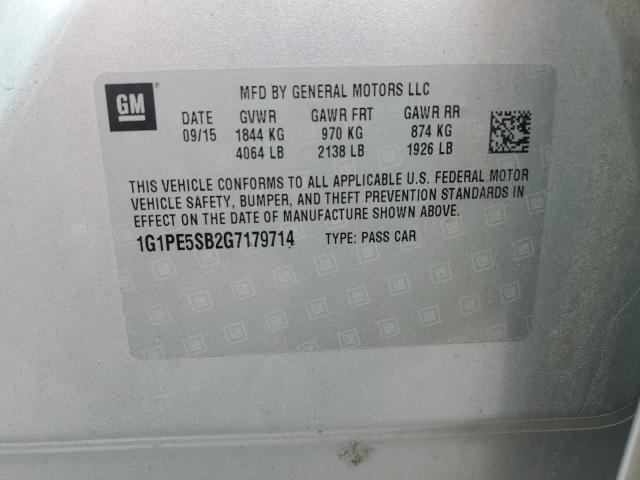 2016 CHEVROLET CRUZE LIMI - 1G1PE5SB2G7179714