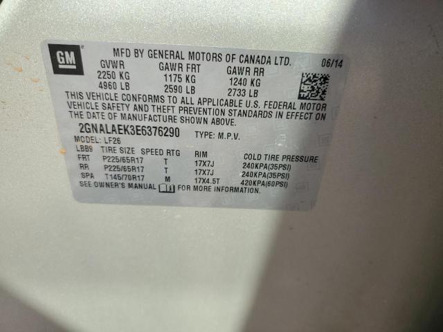 2014 CHEVROLET EQUINOX LS - 2GNALAEK3E6376290