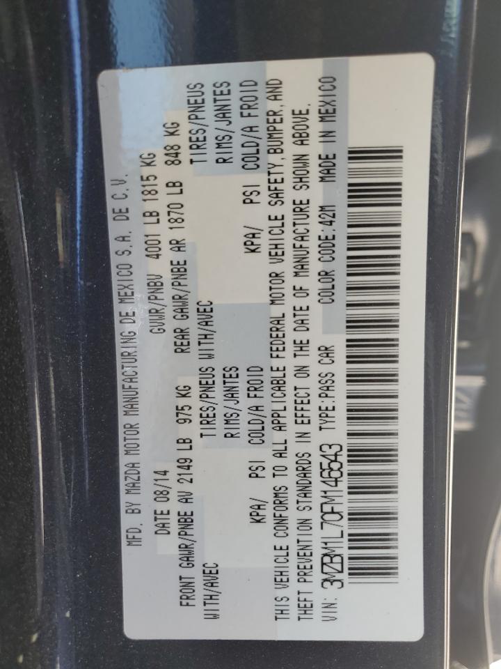 3MZBM1L70FM146543 2015 Mazda 3 Touring