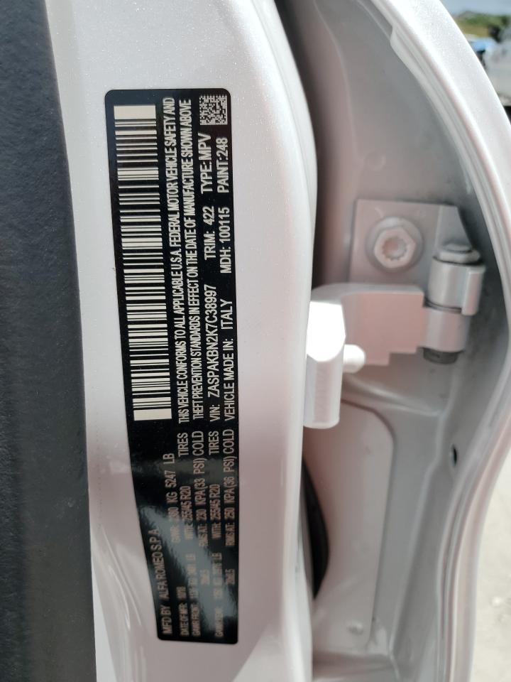 ZASPAKBN2K7C38997 2019 Alfa Romeo Stelvio Ti