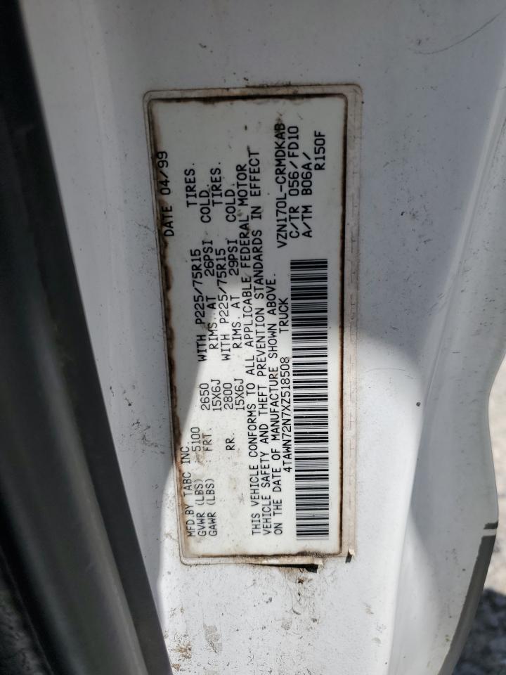 4TAWN72N7XZ518508 1999 Toyota Tacoma Xtracab