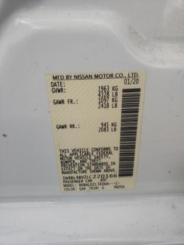 2020 NISSAN ALTIMA S - 1N4BL4BV2LC220166