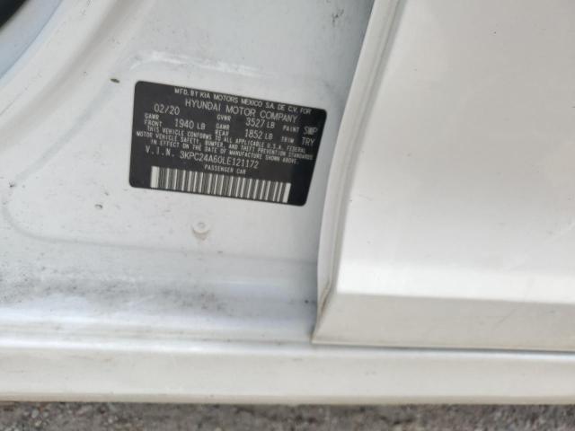 2020 Hyundai Accent Se VIN: 3KPC24A60LE121172 Lot: 60277454