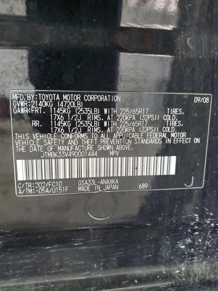 JTMBK33V49D001444 2009 Toyota Rav4