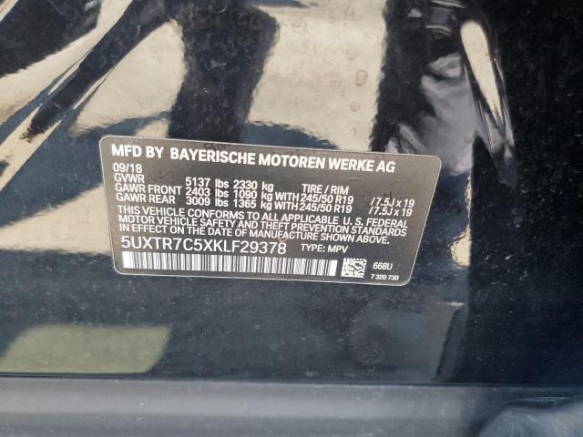 VIN 5UXTR7C5XKLF29378 2019 BMW X3, Sdrive30I no.14