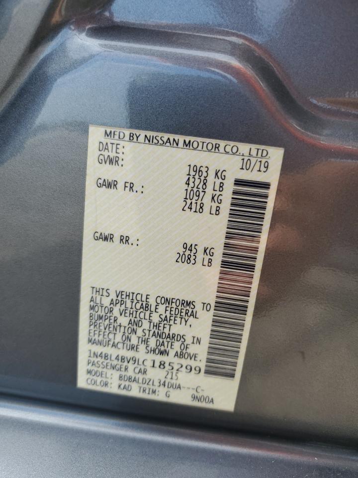 1N4BL4BV9LC185299 NISSAN ALTIMA 2020