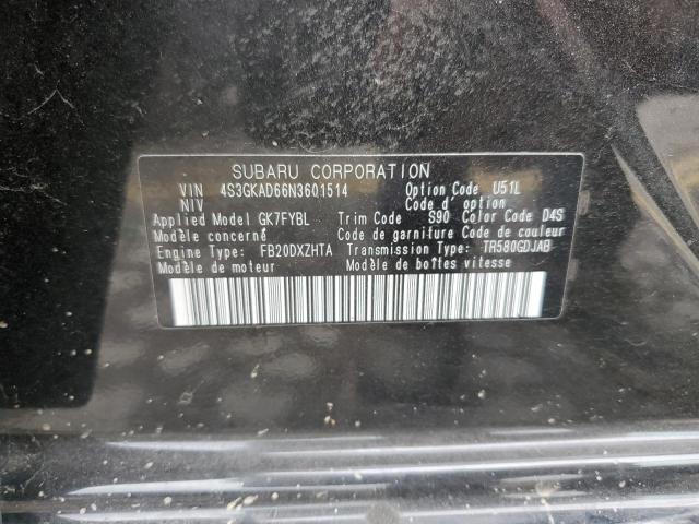 2022 Subaru Impreza Premium VIN: 4S3GKAD66N3601514 Lot: 57824724