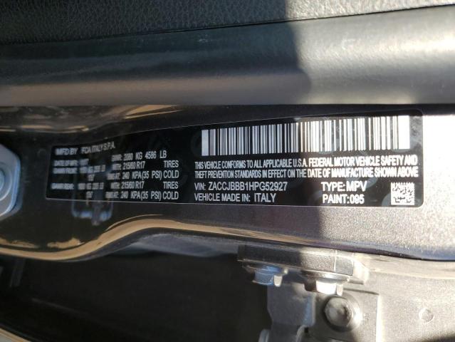 2017 Jeep Renegade Latitude VIN: ZACCJBBB1HPG52927 Lot: 58416134