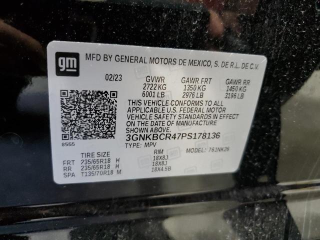 2023 Chevrolet Blazer 2Lt VIN: 3GNKBCR47PS178136 Lot: 57922624